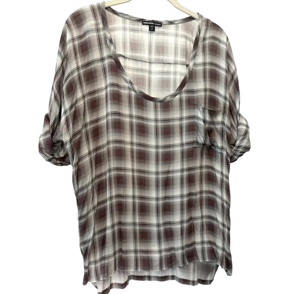 James Perse oversized woven S/S woven top